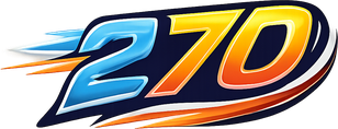 Logo 270 berbentuk simbol neon